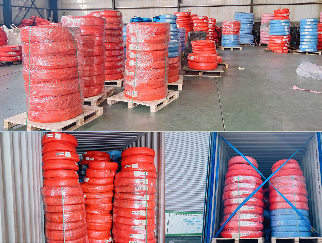 Flexible Multi Spiral Hydraulic Hose Compact With Reduced Bend Radii And Bending Force