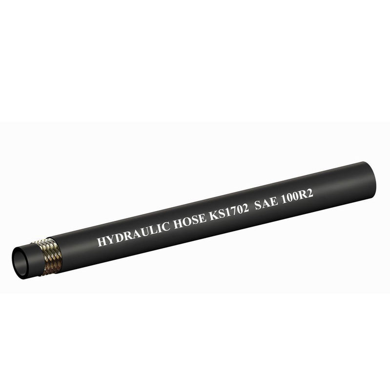 Flexible Rubber Tubing Wire Reinforced Rubber Hose Meets SAE 100R2 And EN 853 2SN