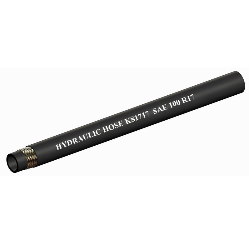Small 1 And 2 Ply Steel Braided Hydraulic Hose / Wire Reinforced Rubber Hose