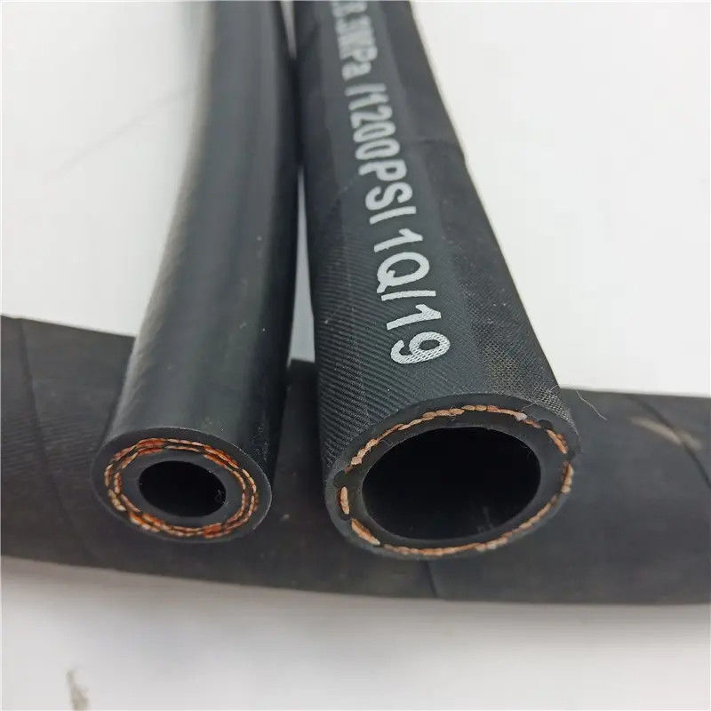Flexible Multi Purpose Rubber Hose Oil Return Pipe R3 R6 Fiber Braided Hydraulic Hose