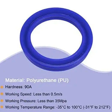 KELONG Polyurethane Hydraulic Rod Seals UHS/UN ID6-200mm U Type Seal Piston Seals