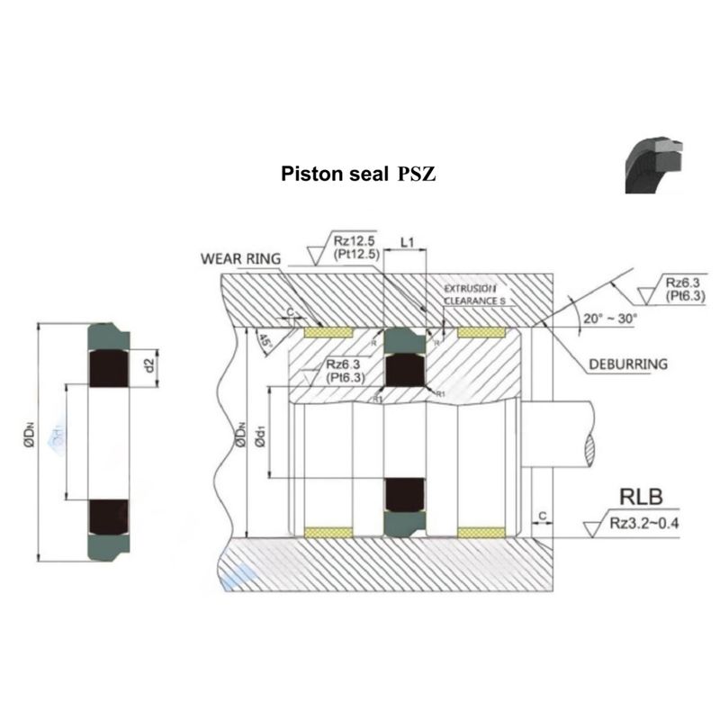PSZ Type Hydraulic Metallurgy Mechanical Seal Kits Kích thước tiêu chuẩn hoặc Kích thước tùy chỉnh